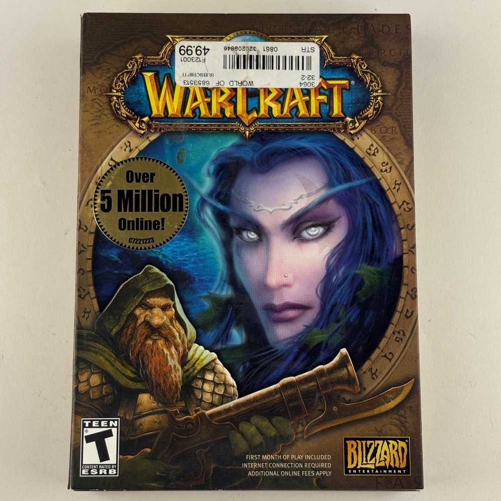 World of Warcraft Collector's Edition PC Game Big Box Complete Disc Manual